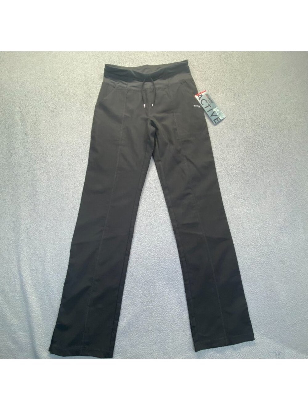 NWT  Grey's Anatomy  ACTIVE   Lace up   Size  XST  Black   Scrub Pants